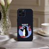 Cute P-Pingu-ES Penguin Phone Case For iPhone 17,16,15,14,13,12,11 Plus,Pro Max,XS,Soft Silicone Black Cover
