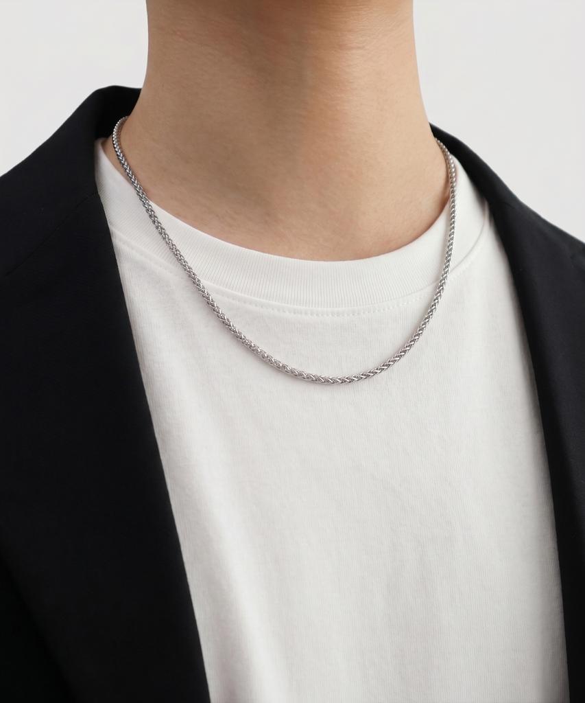 Bassclef Men'S Surgical Steel Necklace Chain Clef Miss Chain