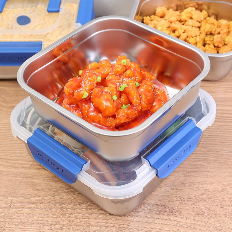 Stainless Steel Lunch Box Large Capacity Sealed Keep Freshing Food Storage Container For Camping Picnic Kitchen Organizer Box