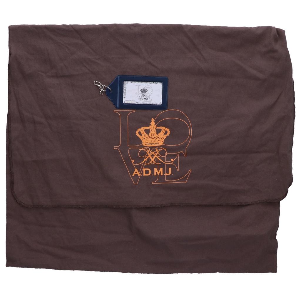 A.D.M.J. Accessoires De Mademoiselle [Beautiful condition] Leather Mini Boston bag NavyUsed