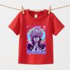 Jujutsu Kaisen Gojo Anime Print Cotton Tee for Kids Boys Girls Short Sleeve Casual Soft Daily Wear Comfortable T Shirts