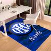 Custom Personalization Inter Milan Print Area Rug - Soft, Washable Non-Slip Indoor Mat,Living Room,Home&Office Decorative Rug