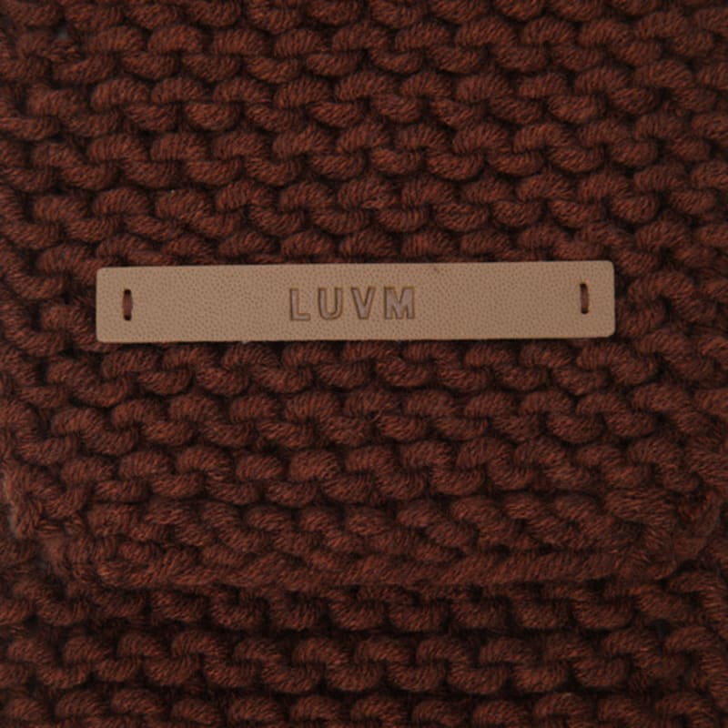 LUVM KNIT MUFFLUR_BROWN