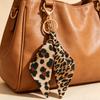 Retro Leopard Print Keychain with Silk Scarf Pendant - Hot Girl Style Accessory