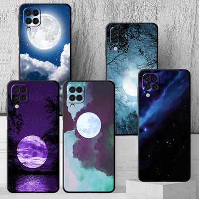 Coque ciel pleine lune Funda pour Samsung Galaxy A32 A71 A22 A12 A72 A11 A52 5g A51 4g A13 A21s A41 A23 A73 Coque en Silicone