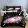 Galaxy-Themed Three-Piece Set Decor Soft Comfortable Duvet Cover Bedding Set Included 1*Duvet Cover & 2*Pillowcases, Gift