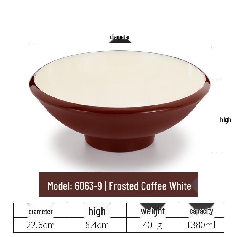 Nordic Style Melamine Noodle Bowls