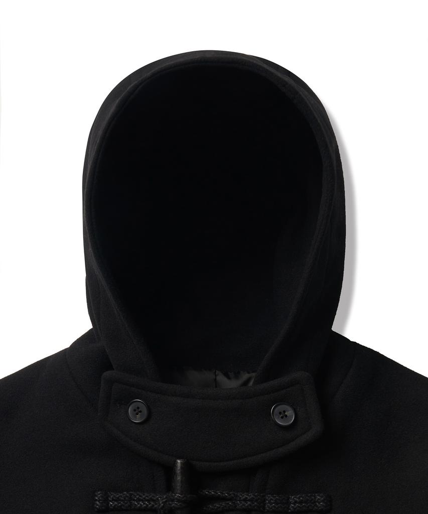 Musinsa Standard Wool Blend Oversized Duffle Coat [Black]