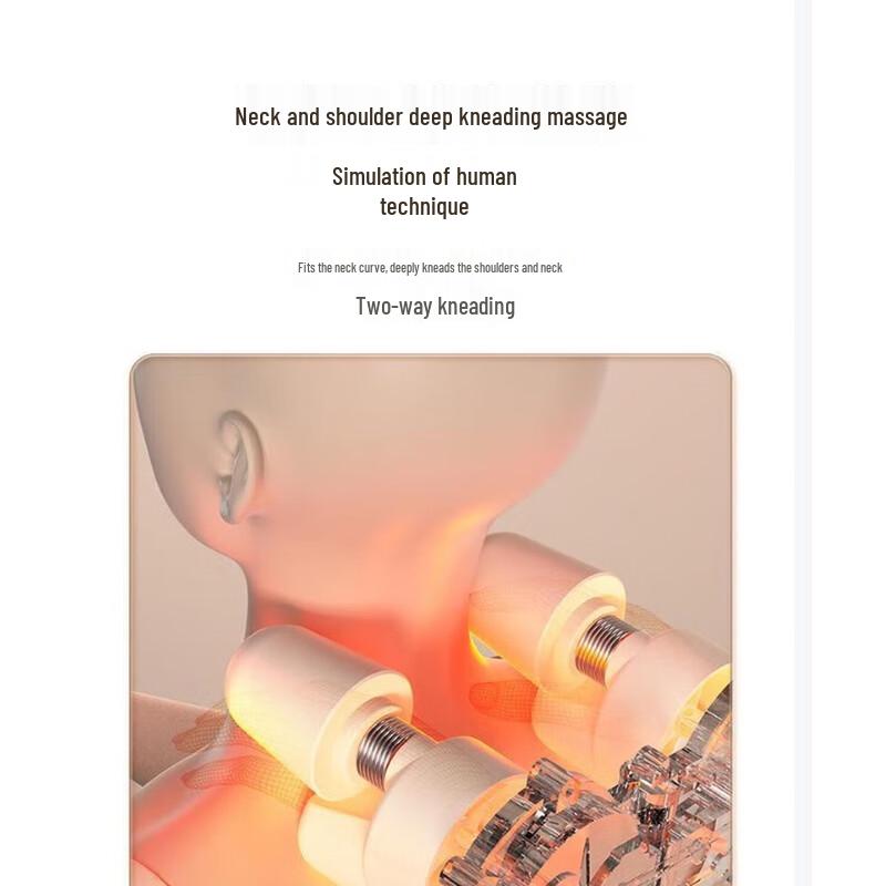 CHIGO Full Body Heat Massage Cushion for Back, Waist & Neck CN plug (adapter included)