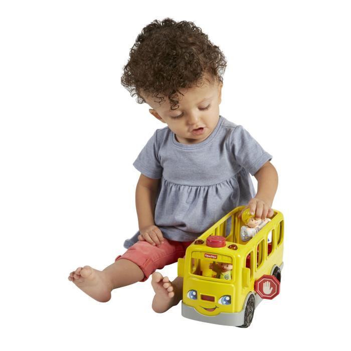 Fisher-price - little people le bus scolaire - jaune - jouet pour enfant