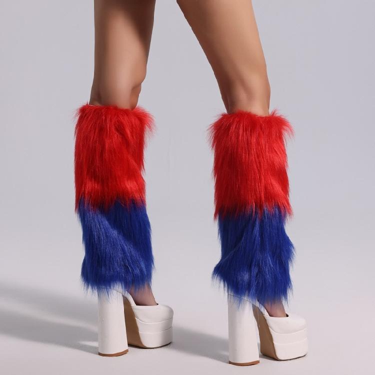 Faux Furs Leg Warmer Winter Warm Furs Boot Cuffs Cover,Party Costumes Shoe Cover