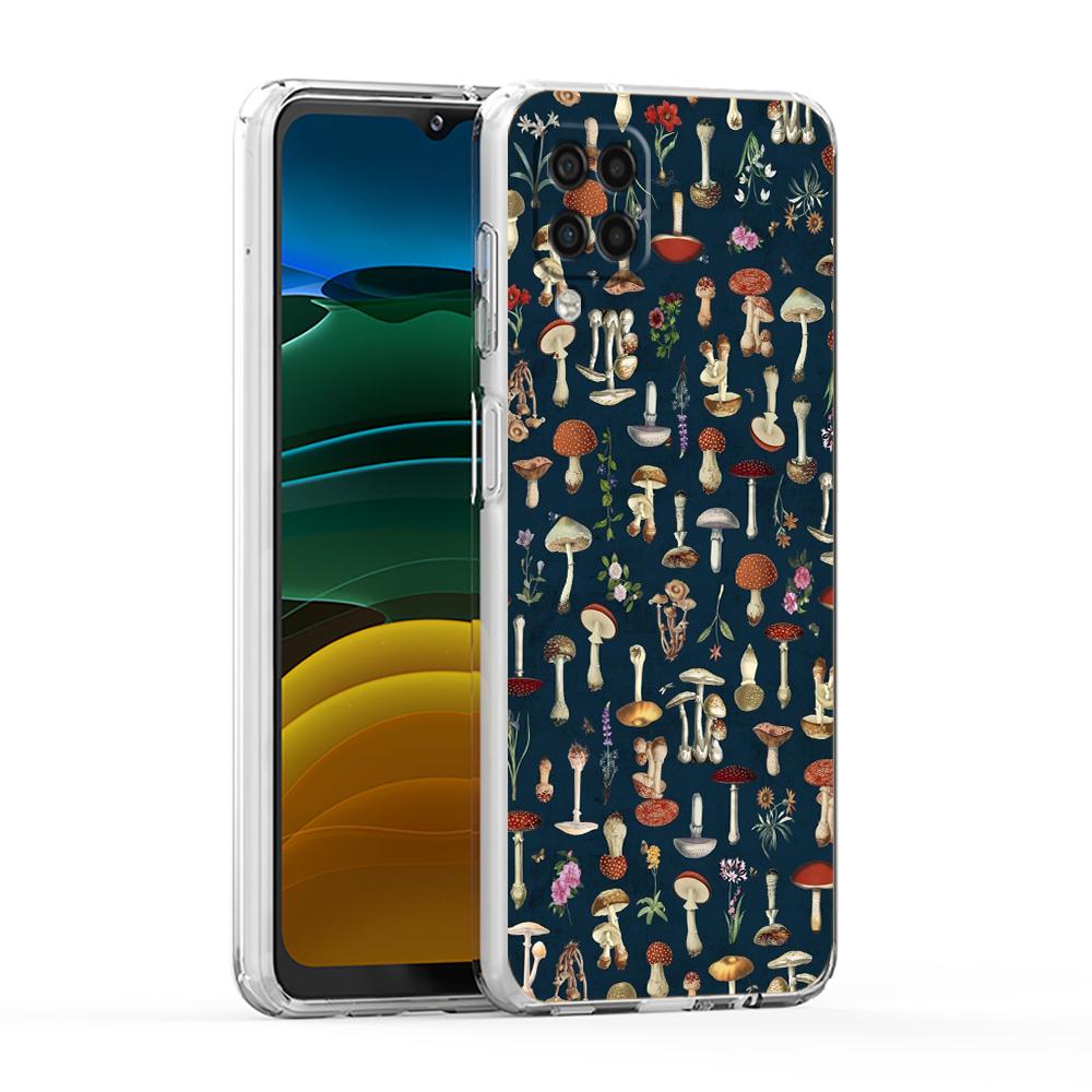 Colorful Mushroom Soft TPU Cover for Samsung Galaxy A25 A23 A22 A52S A52 A55 A72 A51 A71 A41 A31 A13 5G Transparent Phone Case