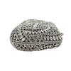 WHTUOHENG Luxury Crystal Diamond Clutch Evening Bag for Women Mini Wedding Bridal Minaudiere Handbag Ladies Party Purse Clutches