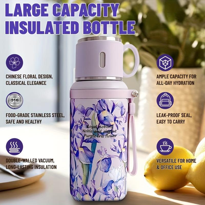 Good-looking 316 Stainless Steel with Insulated Bottle Cup and Suitable for Camping, Cycling, Office and Home-Four Seasons Drinks