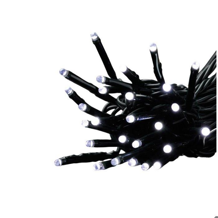 Guirlande électrique extérieure - EDEN - 360 LED 36 m - Blanc froid - 8 modes mémoire - LED intégrée