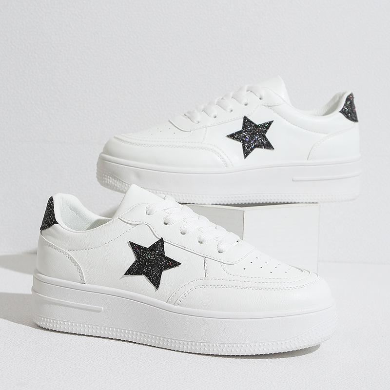 Весенние новые туфли на платформе, звездная доска, студенческие повседневные туфли, большой размер 36