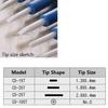 1/4pcs Ceramic Cross Screwdriver Set Mode: CD-15/20/25/100 Flat Point Slotted Screwdriver For High Frequency Circuit Adjustment