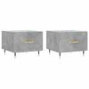 VidaXL Coffee Tables 2 Pcs Concrete Grey 50x50x40 Cm Engineered Wood 829357