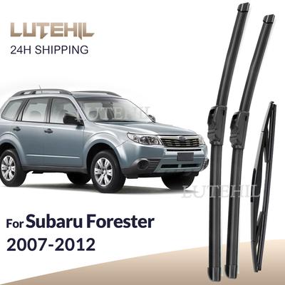 For Subaru Forester SH MK3 2007-2012 2008 2009 Wiper Front & Rear Wiper Blades Windshield Windscreen Window Brushes 24"+18"+14"