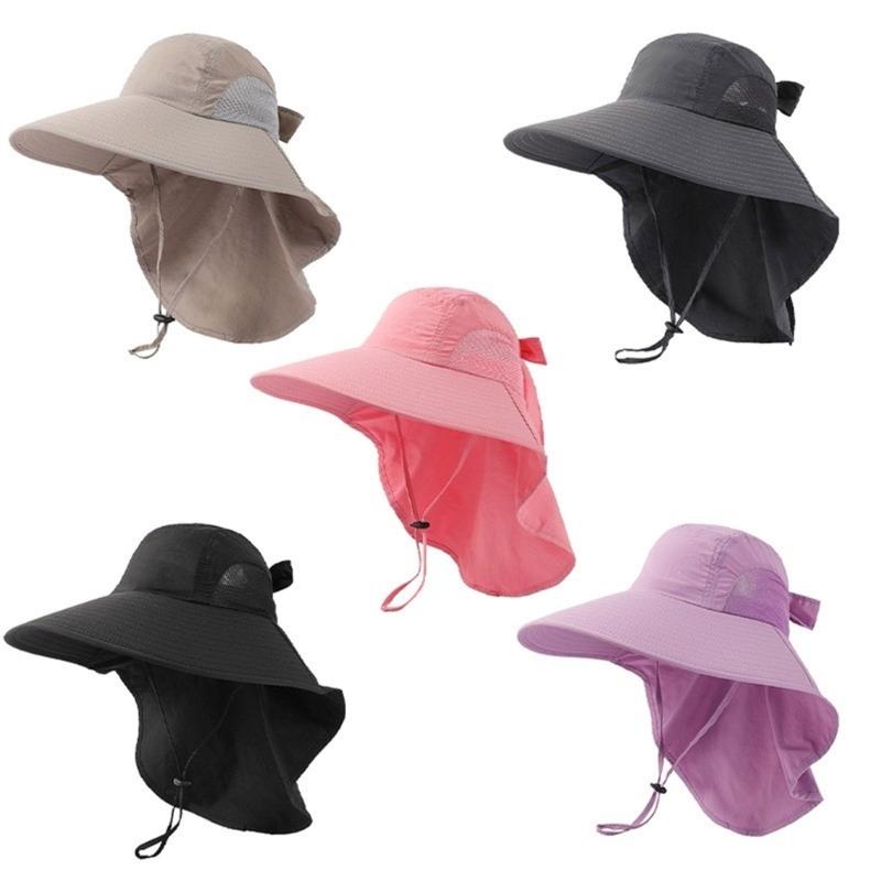 Unisex Fisherman Hat Neck Flap Bucket Hat For Girls Versatile Fashion Neck Flap Hat Bucket Hat Multiple Color