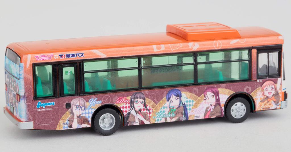 Nationwide Bus Collection Series JH035 Nationwide Bus 80 Tokai Bus Orange Shuttle Love Wrapped Bus 3 Diorama Supplies First Order Limited 1/80 Live!