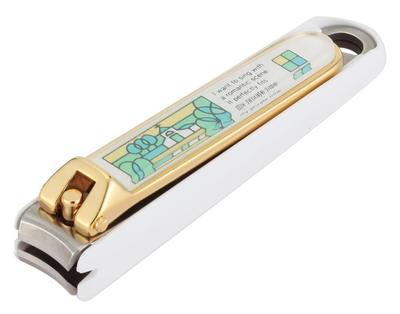 KAI Nail Clipper New Nail S Curved Blade Sharp Cut Made In Japan KE0601 (Stained)