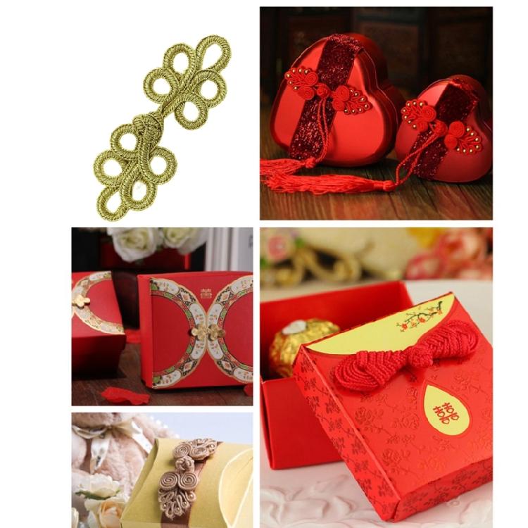 1pair Gold Wire Five Leaves Buckles Secure Durable Fasteners for Neat Clothing