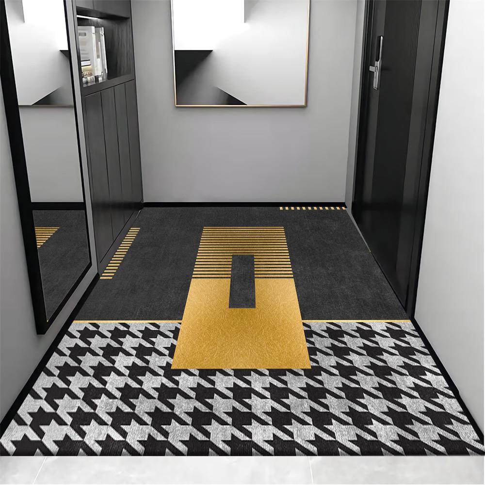 Luxurious Non-Slip Doormat: Ideal for Living Room, Bedroom, Entrance, Coffee Table, or Study; Customizable Size.