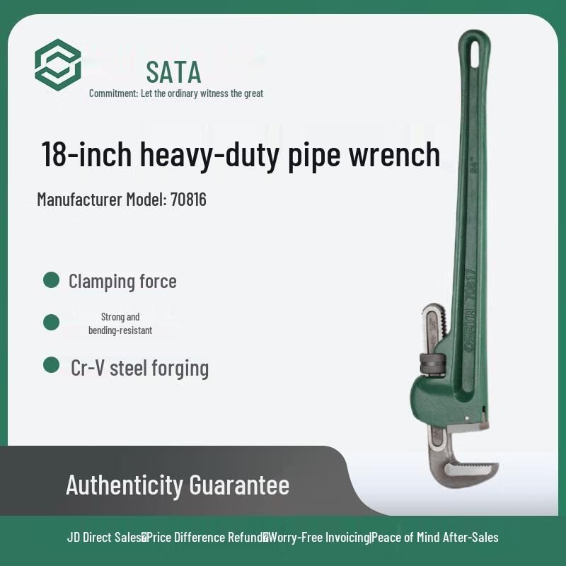 SATA Heavy Duty Pipe Wrench