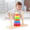 Tower of Hanoi Block Toy for Kids 3-6 Years Old Gifts Stacking Balance Toy Motor Skill for Babies Toddlers