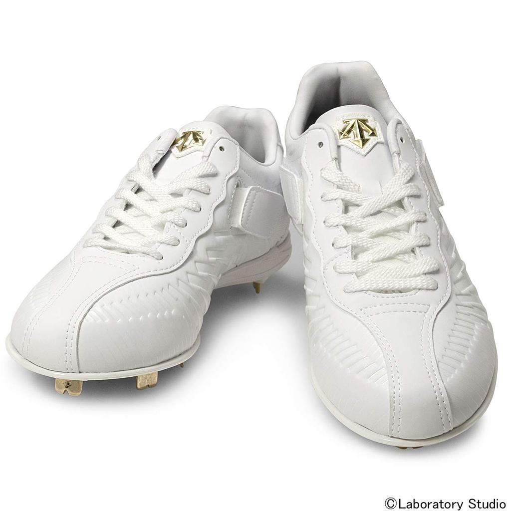 DESCENTE Kounoe Belt Spikes 2G Size High School Baseball Cleats Men's White, 25.5cm,
