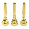 Yootones Trumpet Mouthpiece Set (3 pieces) - 7C, 5C, 3C - Suitable for Beginners and Professional Players (Gold)
