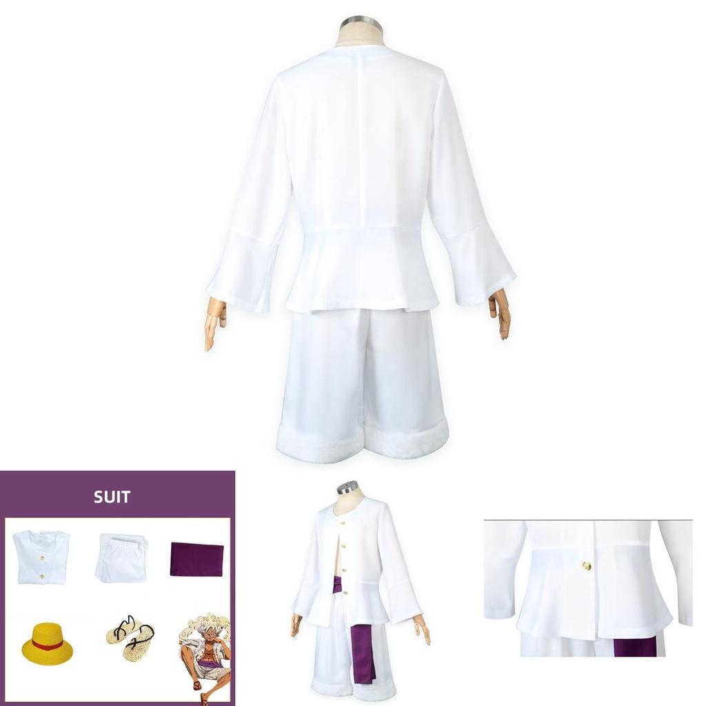 Affe D. Luffy Cosplay Kostüm Anime One Piece Halloween Anzüge