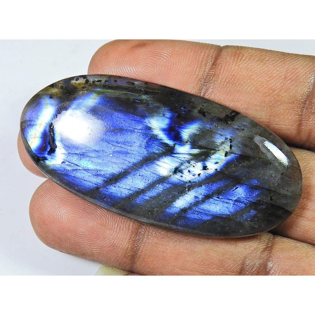 Labradorit Albastru Natural Oval Cabochon Piatră Prețioasă Liberă 26X59X08MM / 111Cts. SK-1200