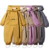 Winter Baby Clothes Warm Fur Lining Boys Snowsuit Windy Proof Baby Ski Rompers Kids Girls Jumpsuits