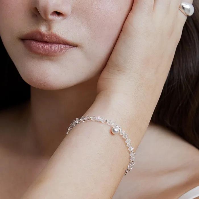 (Silver 925) Bead Ball Bracelet BR1800