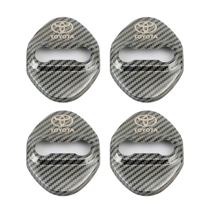 ANP1 For Toyota Vios Corolla Rav4 Auris Camry Yaris Car Stainless Steel door lock Cover chr Avensis Land Cruiser FJ sticker protect