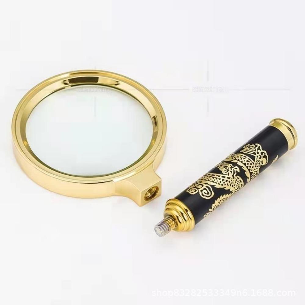 Portable Retro Handheld 10X Magnifying Glass Magnifier Eye Glass Mini Microscope Optical Glass