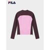 Fila Women's Yang Mi Collection Color-block Knit Long Sleeve T-Shirt