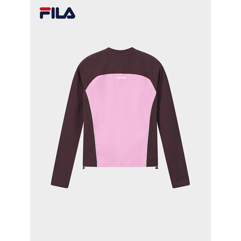 Fila Women's Yang Mi Collection Color-block Knit Long Sleeve T-Shirt
