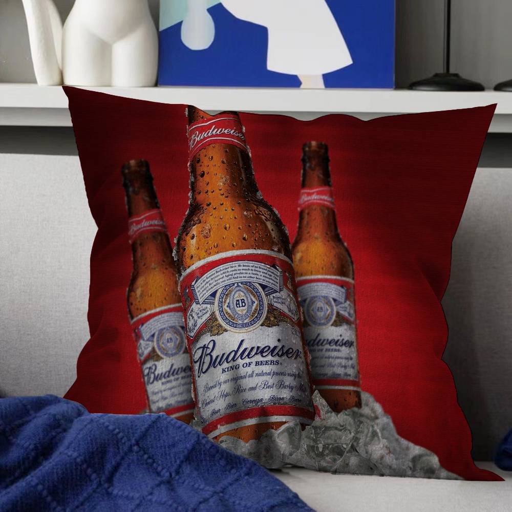 B-Budweisers Cushion Cover Polyester Sofa Cushions Decorative Throw Pillows Home Decoration Pillowcover