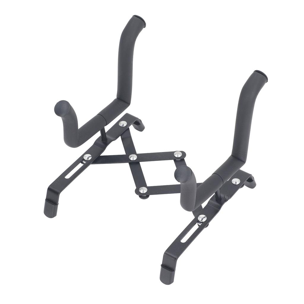 Floor Foldable Violin Stand Metal and Sponge H Shape Portable Retractable Ukulele Stand