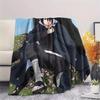Sasuke Naruto pattern Flannel Blanket, High quality Comfortable for All Seasons, Home Decor, Warmth and Comfort, Perfect for Gifts.