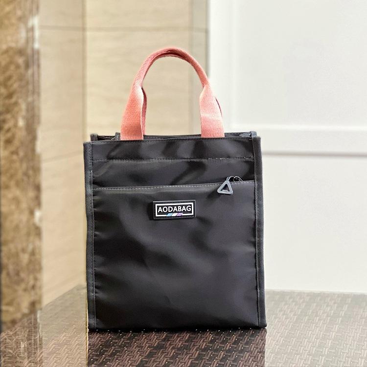 1Pc Portable Student Book Bags Tote Briefcase Travel Top-handle Bags for Women Oxford Handbag Work File Bag Carrying Mommy