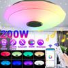 200W WiFi Modern RGB LED Ceiling Lights Home Lighting APP Bluetooth Music Light Bedroom Lamps Smart Dimmable Music Ceiling Lamp