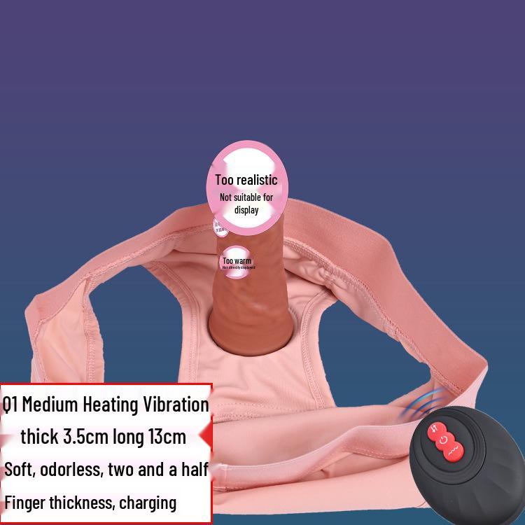 Moteriškos nešiojamos itin didelės vibratorinės kelnaitės-dildės, skirtos diskretiškam naudojimui lauke