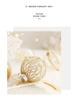 Striped Transparent Linen Christmas Ball Ornaments Set for Tree Decoration