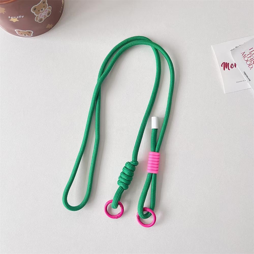 Adjustable Coloful Crossbody Lanyard Shoulder Straps Keychain Key Ring Braided Rope Gifts For Women Men Mobile Phone Accessorie