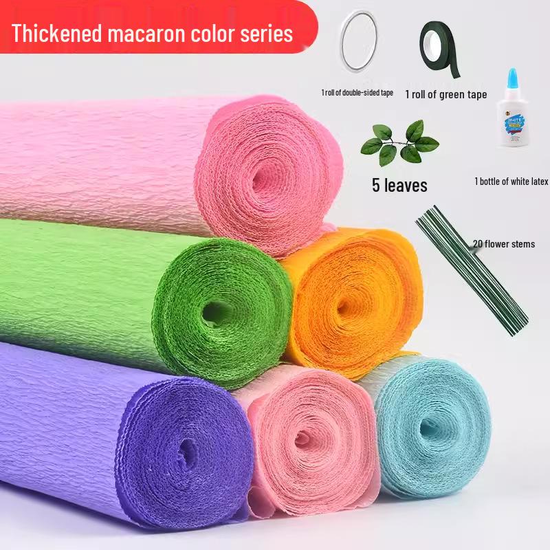 Farbige Krepppapier-Packung für Bastelarbeiten im Kindergarten & Florale Kunst