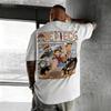 T-shirt Estiva One Piece Anime da Uomo in Cotone a Manica Corta con Stampa Grafica Luffy Equipaggio Pirata Streetwear Top Casual Cartone Animato Vintage
